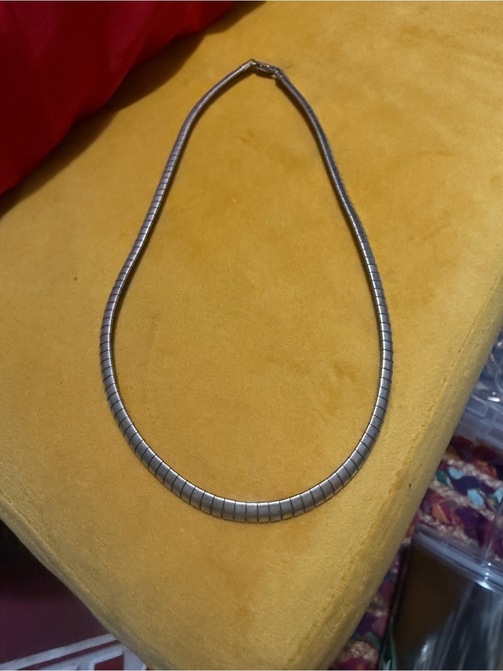 Classic Silver-Tone Herringbone Necklace - Sleek Everyday Layering